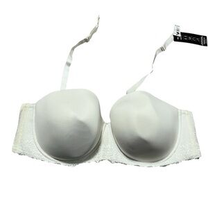 NWT Torrid White Lace Strapless/Convertible Bra Plus Size 44F Straps included